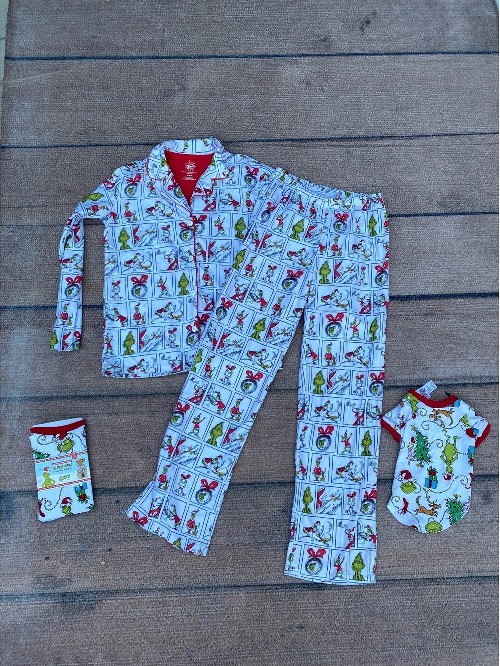 Grinch pajama set pet pajamas dog pajamas XS